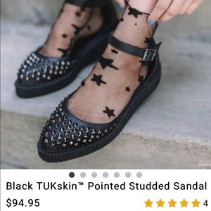 T.U.K. Pointed Studded shoes TUK
